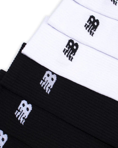 New Balance Everyday Crew Socken 6er-Pack Weiß/Schwarz