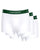 Lacoste Triple Pack Boxers White