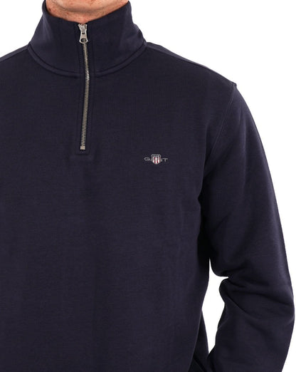 Gant Cotton Half Zip Marineblau