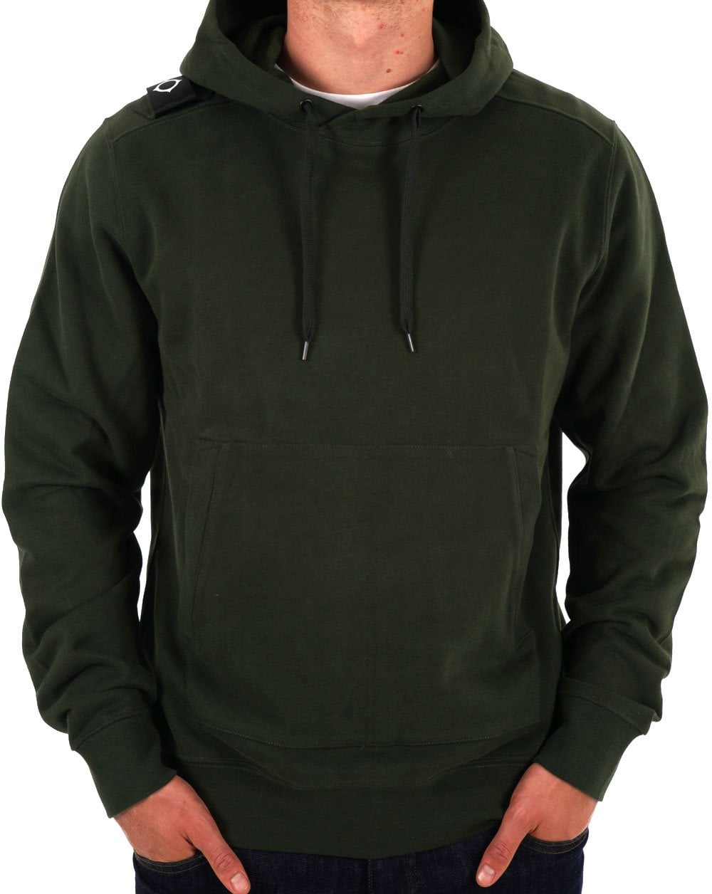 MA.STRUM Kapuzenpullover zum Überziehen Dunkelgrün