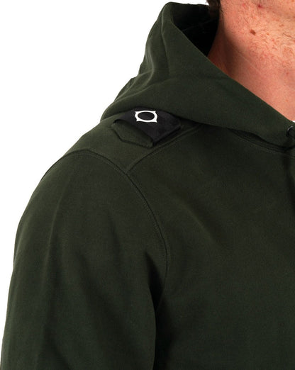 MA.STRUM Kapuzenpullover zum Überziehen Dunkelgrün