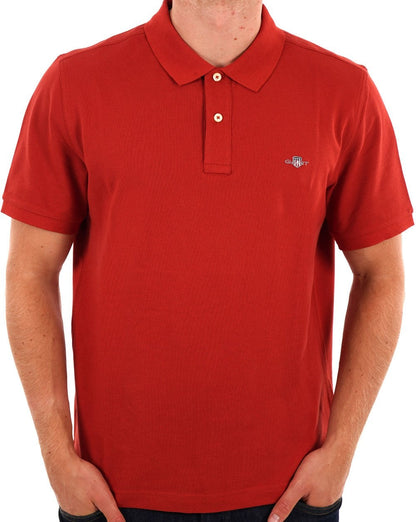 Gant Shield Pique Poloshirt Eisenrot