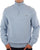 Gant Cotton Half Zip Sweater Light Blue Melange