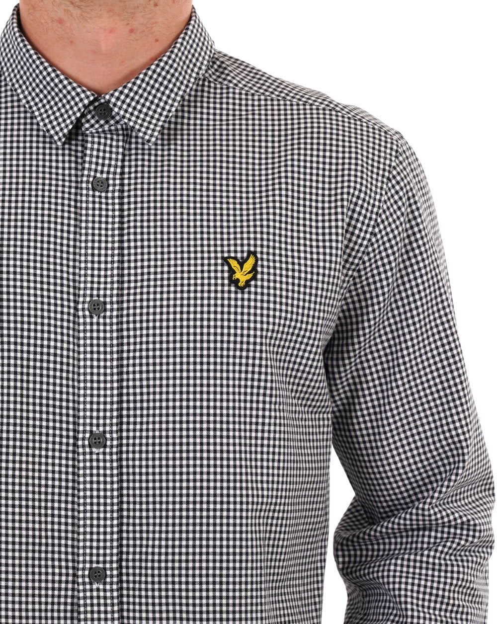 Lyle &amp; Scott Shepherd Check Shirt Dunkelmarineblau/Weiß