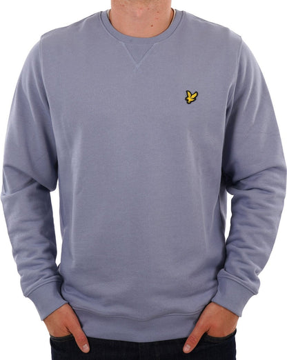Lyle &amp; Scott – Sweatshirt mit Rundhalsausschnitt in Crafted Blue