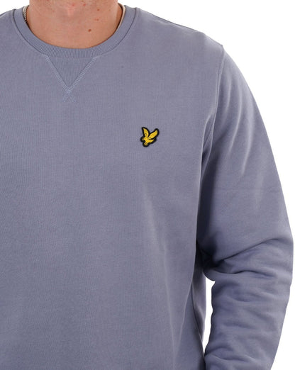 Lyle &amp; Scott – Sweatshirt mit Rundhalsausschnitt in Crafted Blue