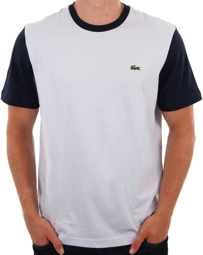 Lacoste Colourblock T-Shirt Hellblau/Marineblau