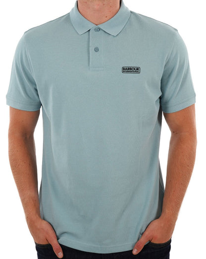 Barbour International Essential Poloshirt Betonblau