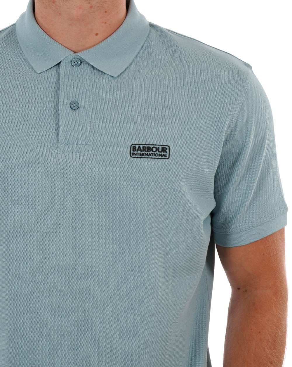 Barbour International Essential Poloshirt Betonblau