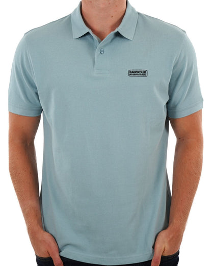 Barbour International Essential Poloshirt Betonblau