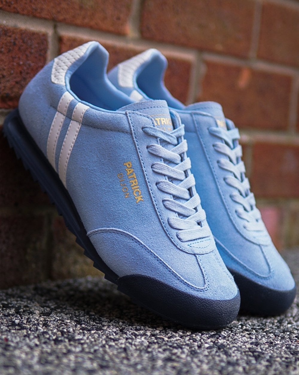 Patrick Dijon Trainers Sky Blue/White/Navy