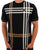 Trojan Printed Check Panel T-shirt Black