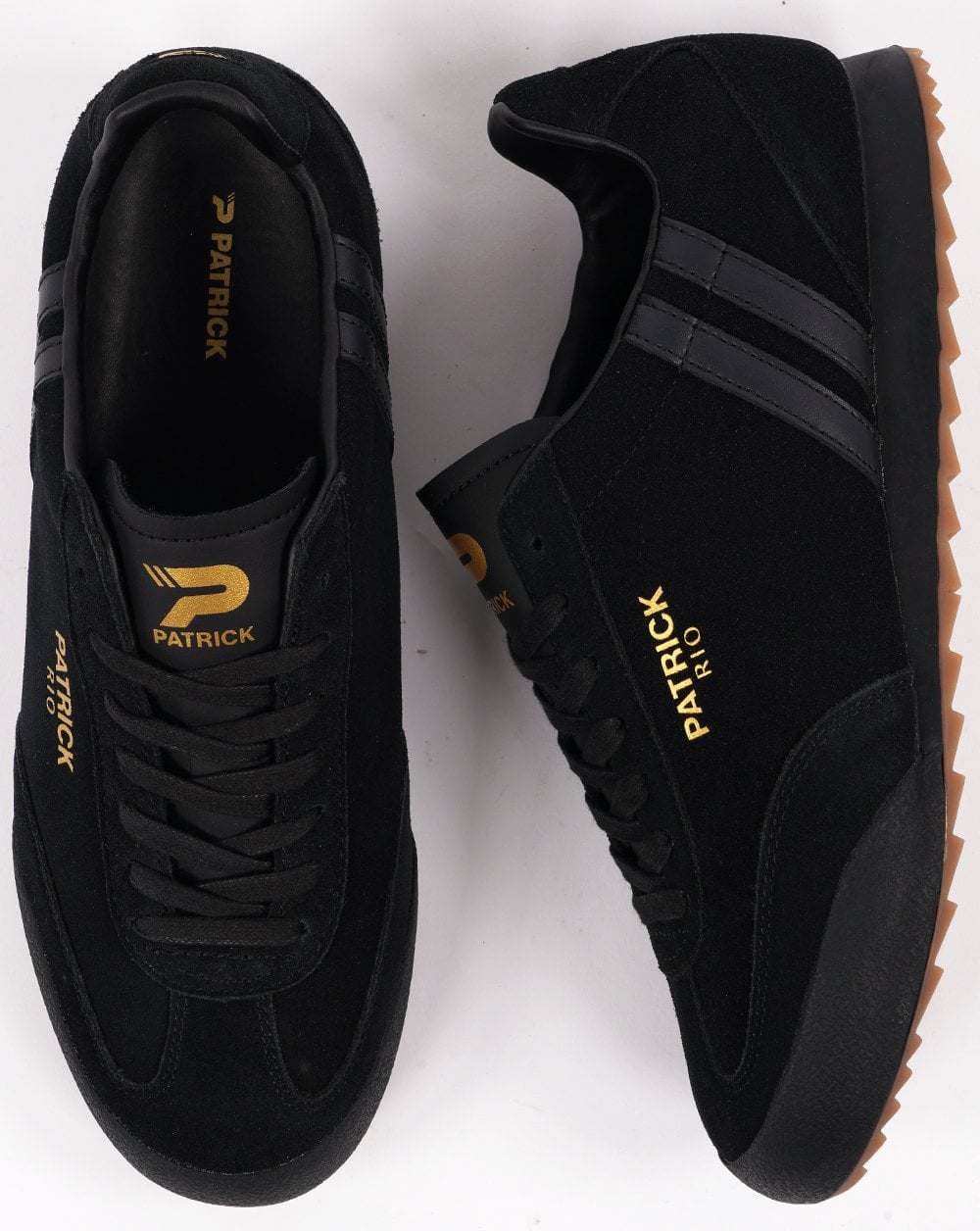 Patrick Rio Sneakers Schwarzes Wildleder
