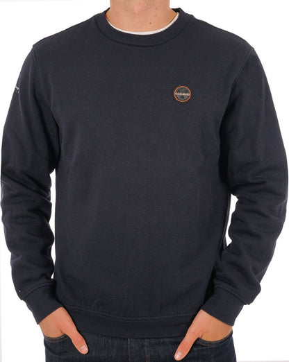 Napapijri Badge Crew Sweatshirt Marineblau