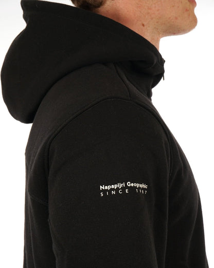 Napapijri Badge Half Zip Hoody Schwarz