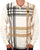 Trojan Oversize Check Panel LS Polo Ecru