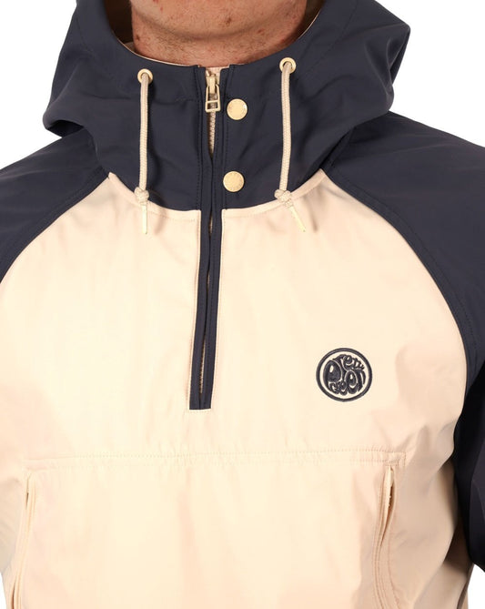 Pretty Green Pretty Green Travis Colourblock-Kittel in Stein