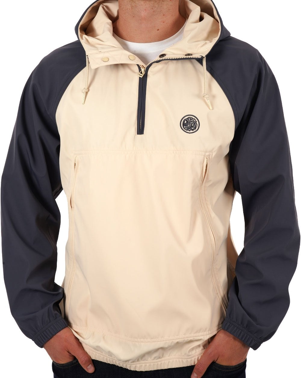 Pretty Green Travis Colourblock-Kittel in Stein