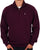 Benetton Quarter Zip Sweatshirt Plum