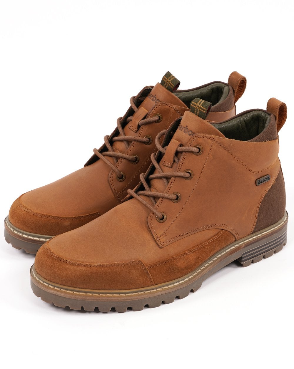 Barbour Quartz Derby-Stiefel in Holzbraun