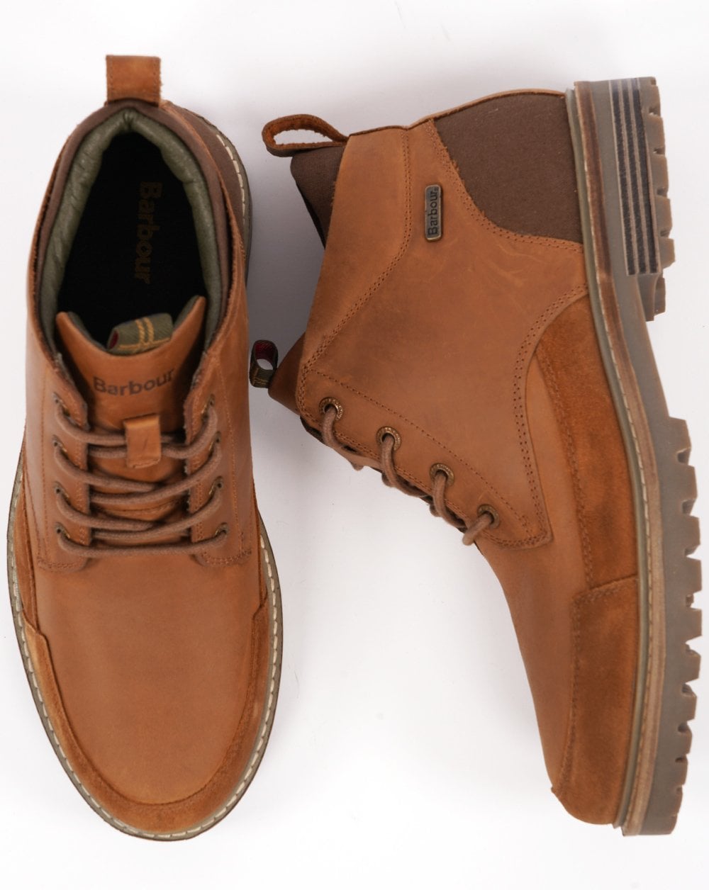 Barbour Quartz Derby-Stiefel in Holzbraun
