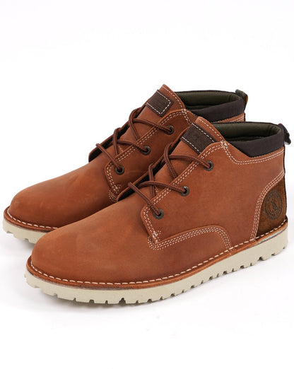Barbour Bedrock Derby-Stiefel in Holzbraun