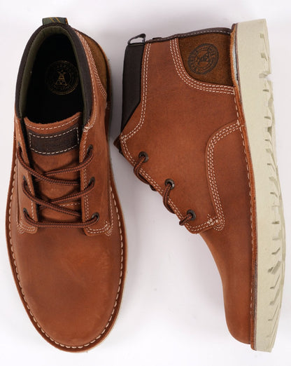 Barbour Bedrock Derby-Stiefel in Holzbraun