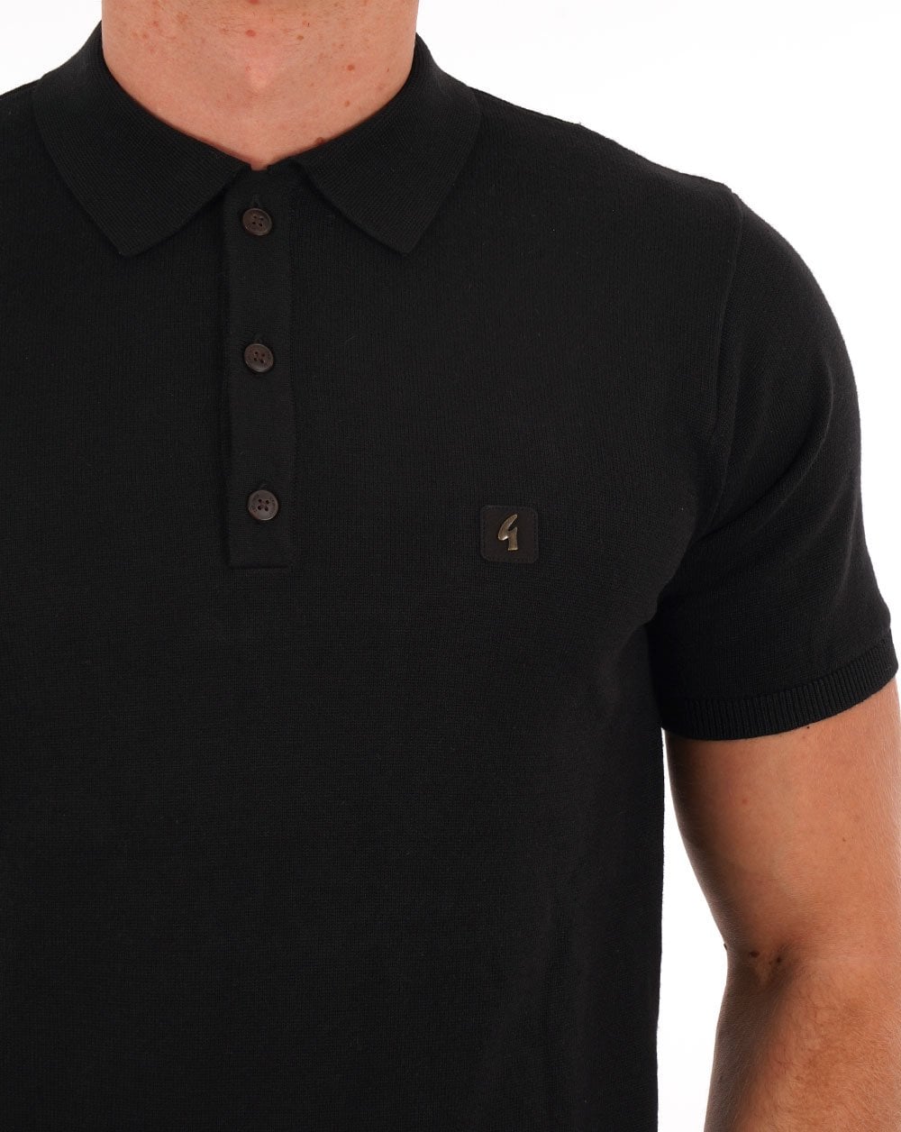 Gabicci Vintage Jackson Strickpolo Schwarz