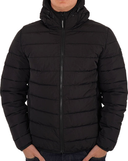 Weekend Offender La Guardia Wattierte Jacke Schwarz
