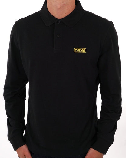 Barbour International LS Poloshirt Schwarz