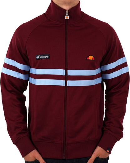 Ellesse Rimini Trainingsjacke Weinrot/Himmelblau