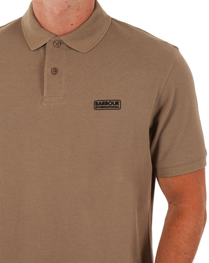 Barbour International Essential Poloshirt Timberwolf