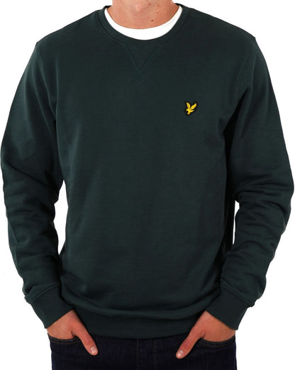 Lyle &amp; Scott – Sweatshirt mit Rundhalsausschnitt und Argyle-Muster, Blaugrün