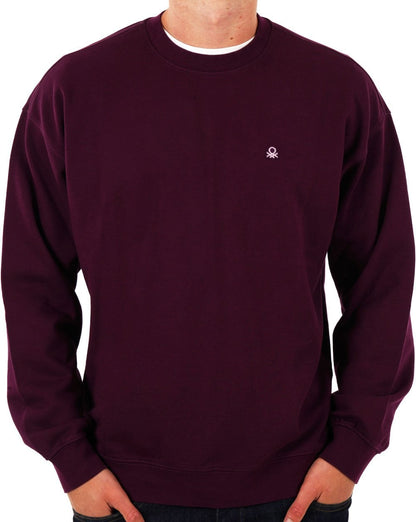 Benetton Logo Sweatshirt Pflaume