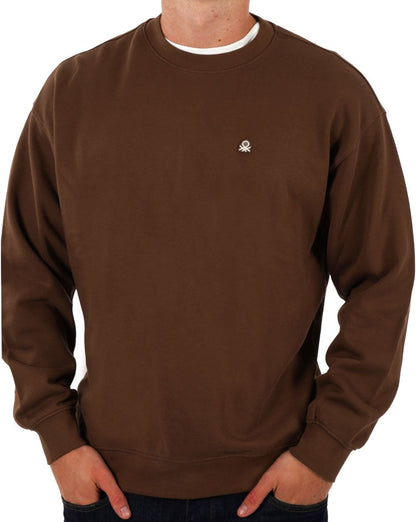 Benetton Logo Sweatshirt Braun
