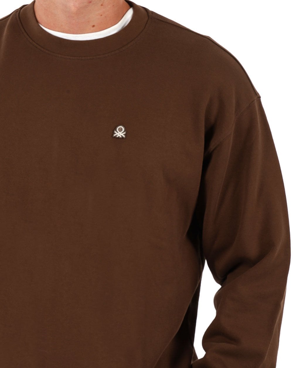 Benetton Logo Sweatshirt Braun