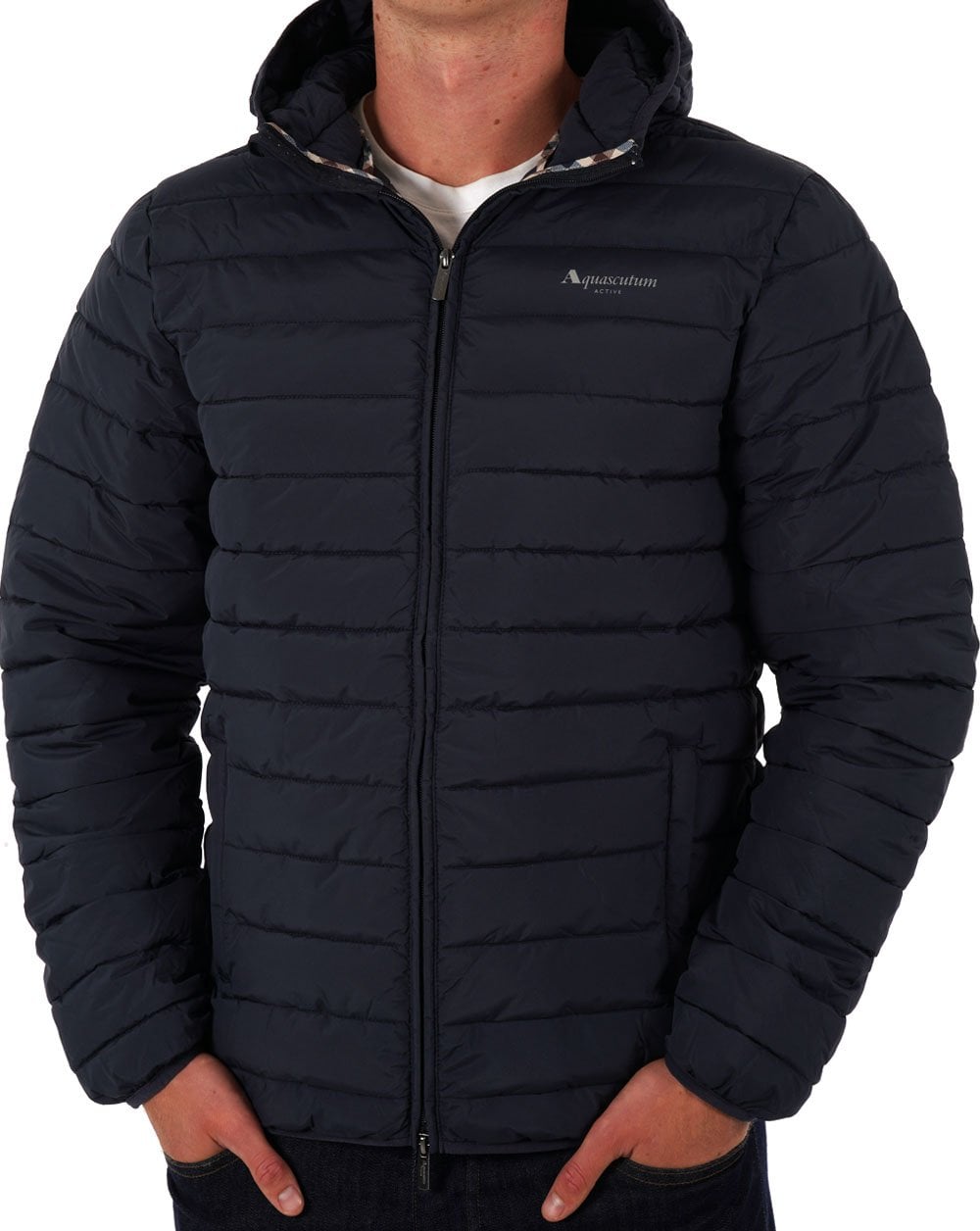 Aquascutum Wattierte Jacke Marineblau