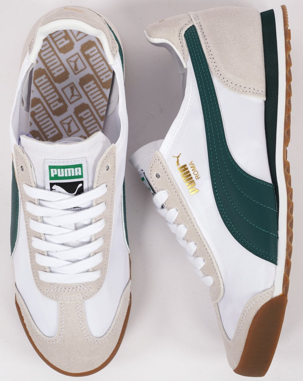 Puma Roma Sneaker Weiß Grün Exklusiv