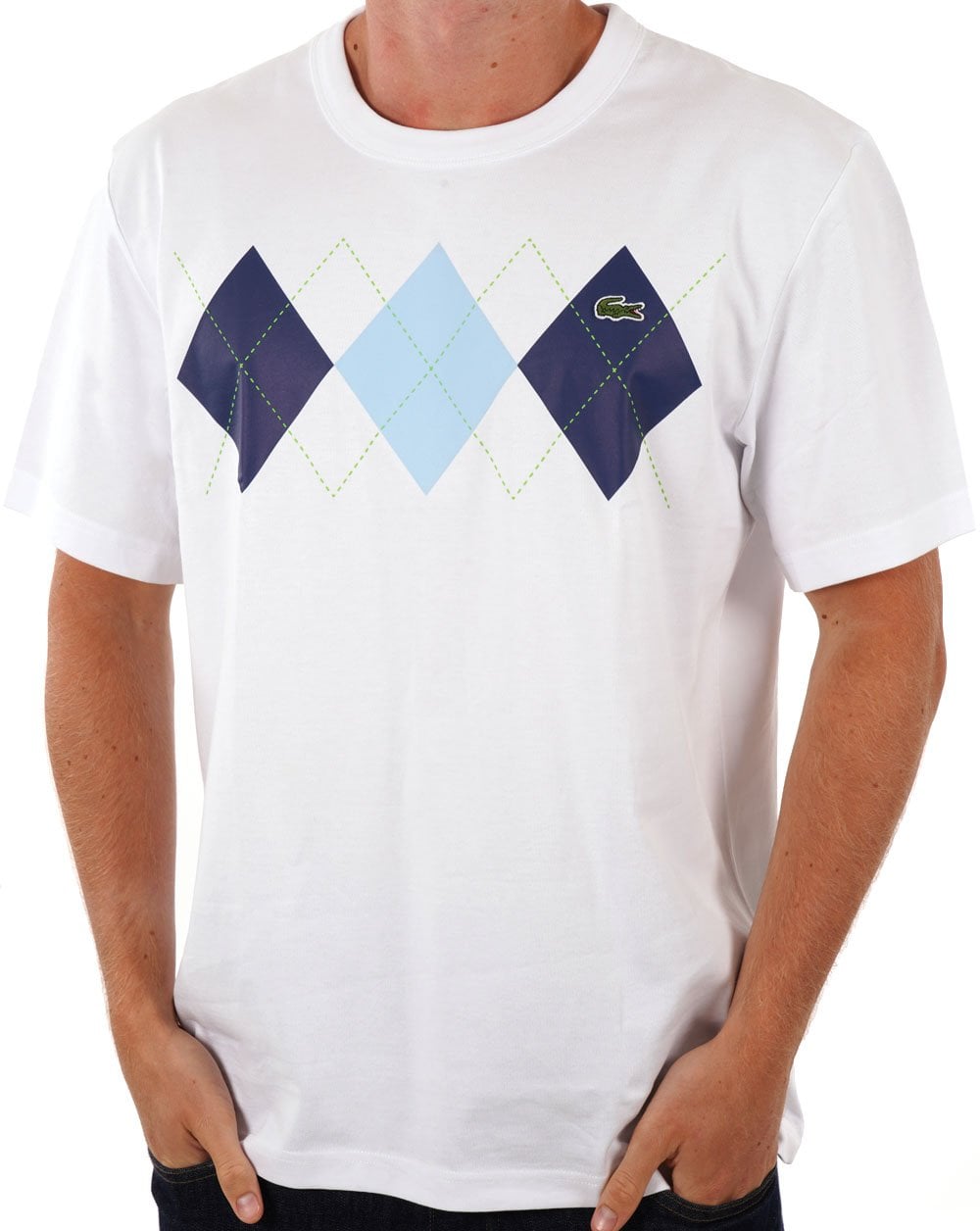 Lacoste Diamond T-Shirt Weiß