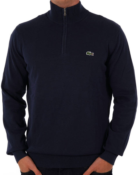 Lacoste Half Zip Knit Jumper Navy
