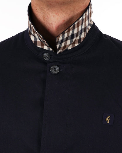Gabicci Vintage Mac Navy Check Kragen