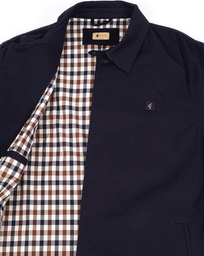 Gabicci Vintage Mac Navy Check Kragen