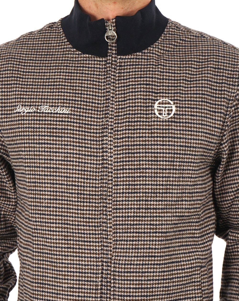 Sergio Tacchini Houndstooth check Bomber Jacket