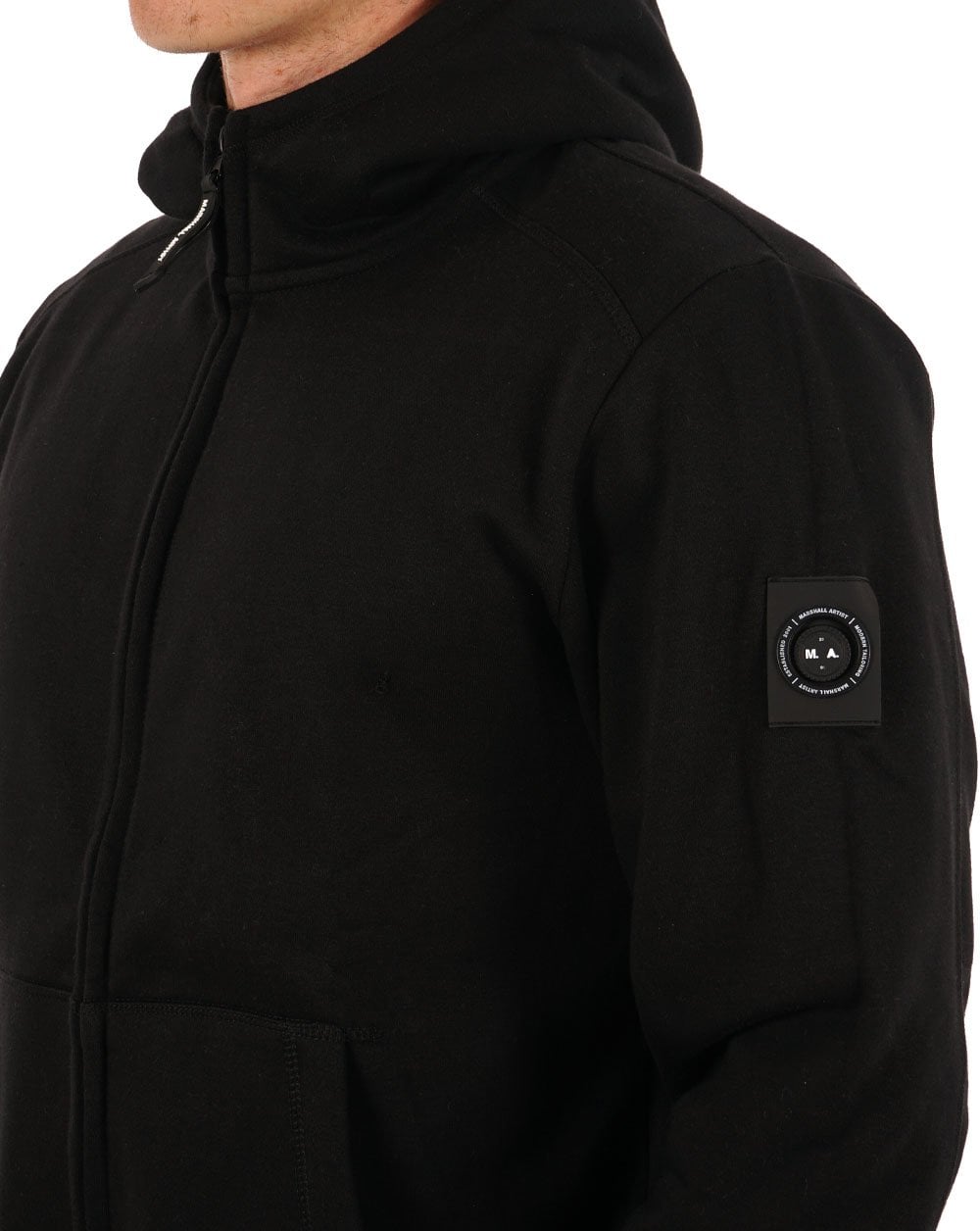 Marshall Artist – Siren – Kapuzenpullover mit durchgehendem Reißverschluss, Schwarz