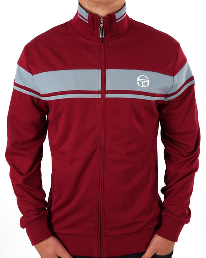 Sergio Tacchini Masters Trainingsjacke Weinrot Blau