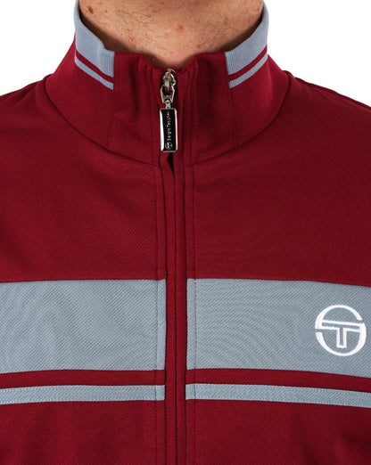 Sergio Tacchini Masters Trainingsjacke Weinrot Blau