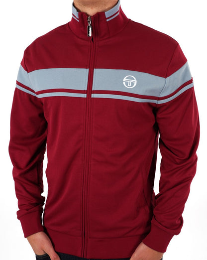 Sergio Tacchini Masters Trainingsjacke Weinrot Blau