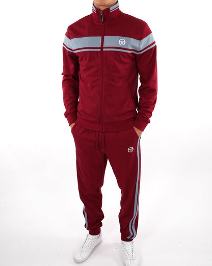 Sergio Tacchini Masters Trainingsjacke Weinrot Blau
