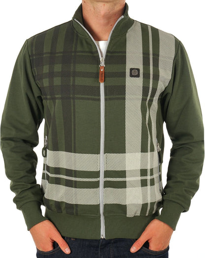 Trojan Check Trainingsjacke Army