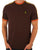 Trojan Three Colour Tipped T-shirt Chocolate